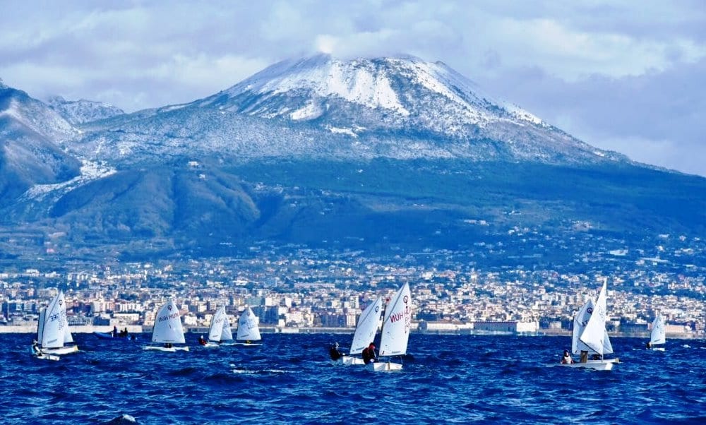 Vesuvio Napoli neve