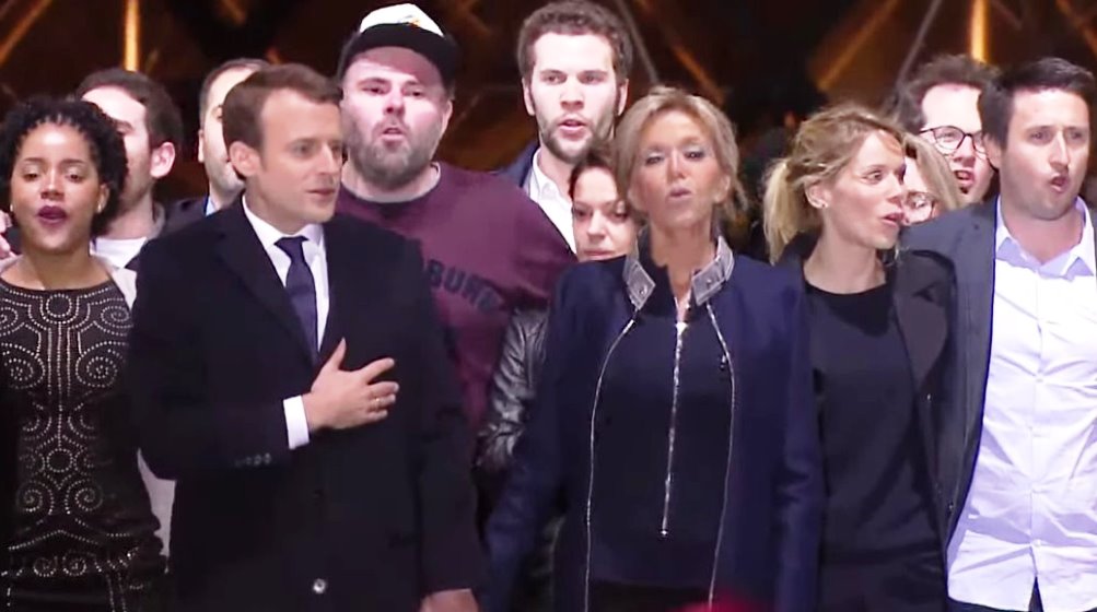 Macron al Louvre con Brigitte premiere dame