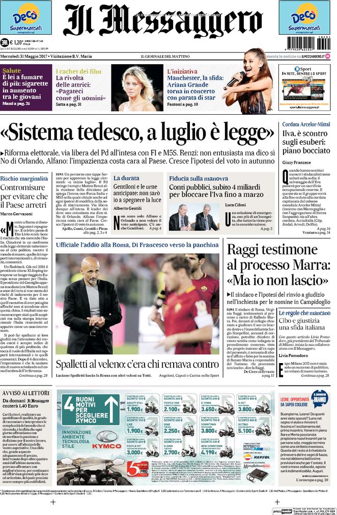 Dal Corriere della Sera alla Repubblica, e dalla Stampa al Fatto e al Messaggero, ecco come i quotidiani presentano le principali notizie di giornata