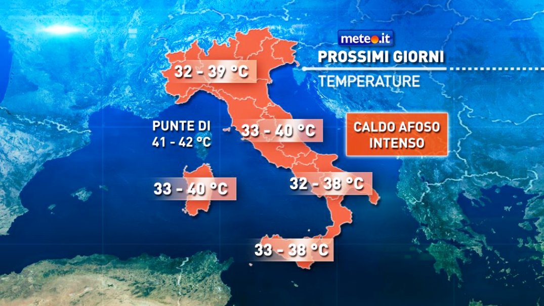 Caldo infernale in tutta Italia. Allarme rosso a Roma: 40 gradi