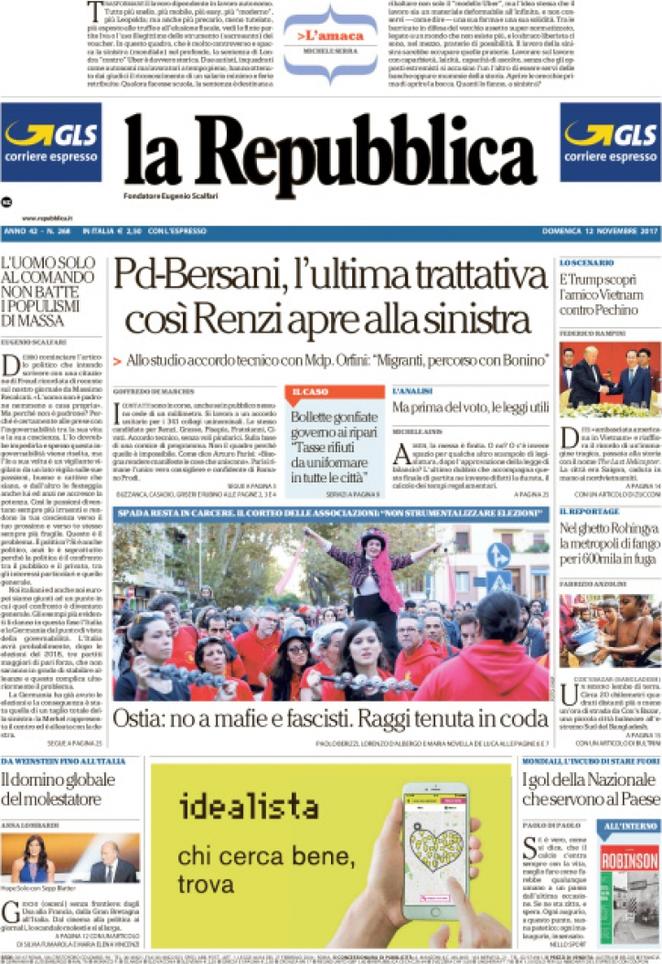 Dal Corriere a Repubblica e al Giornale, e dal Fatto al Messaggero, ecco come i quotidiani presentano le principali notizie di giornata.