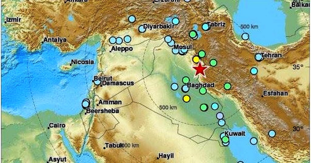 Iran e Iraq, terremoto devastante di magnitudo 7.2: centinaia di morti