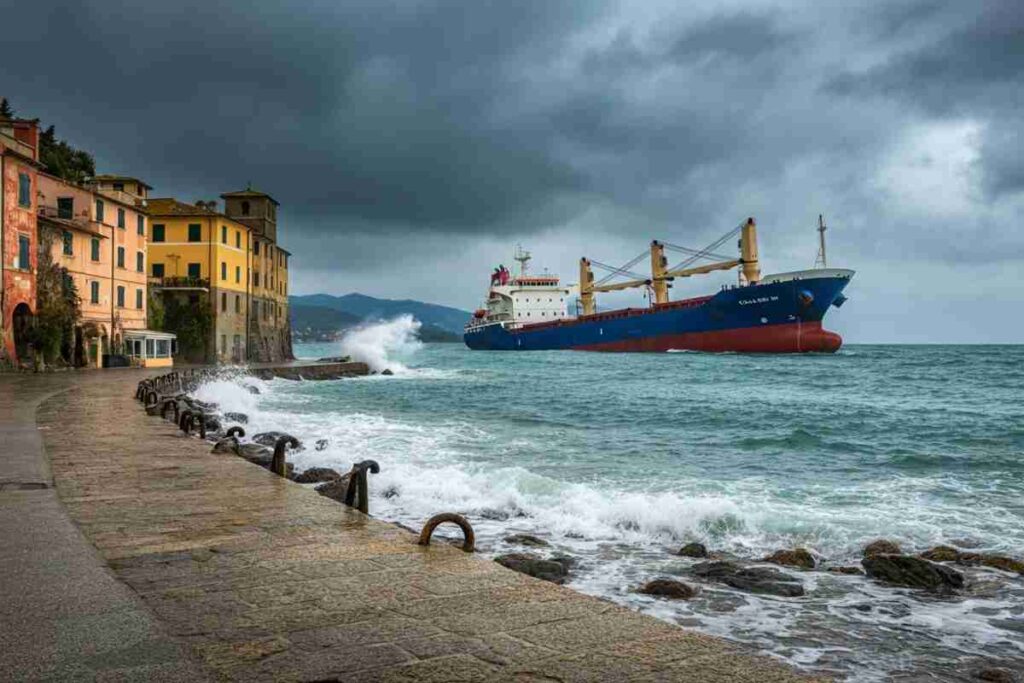 Nave cargo si schianta contro il pontile a Marina di Massa: paura per un disastro ambientale